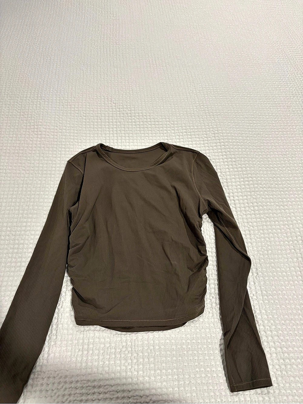 Lululemon All It Takes Ribbed Nulu Long-Sleeve Shirt Olive Green